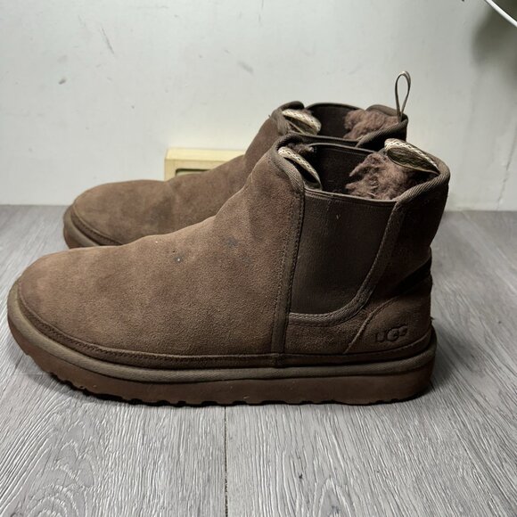 UGG Chelsea Boots Mens Size 12 Neumel Brown Suede Ankle Pull On main image 4